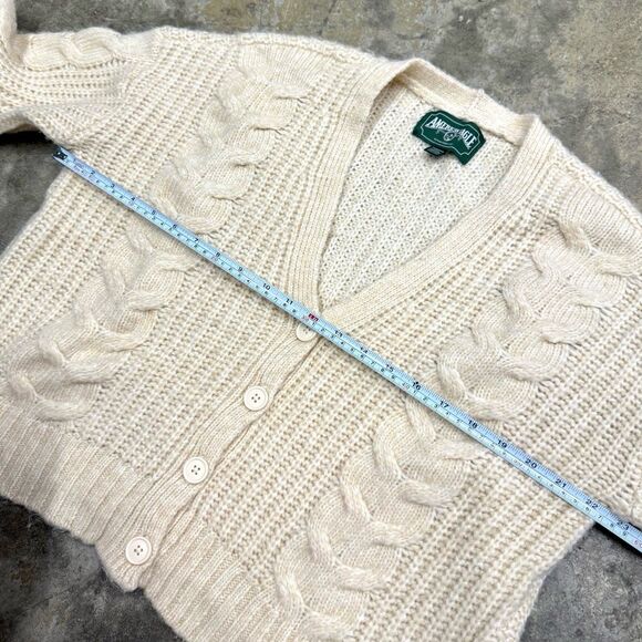 American Eagle cable knit wool blend oversized cardigan - Picture 3 of 5